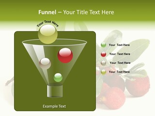 Leaf Waxberry Gourmet PowerPoint Template