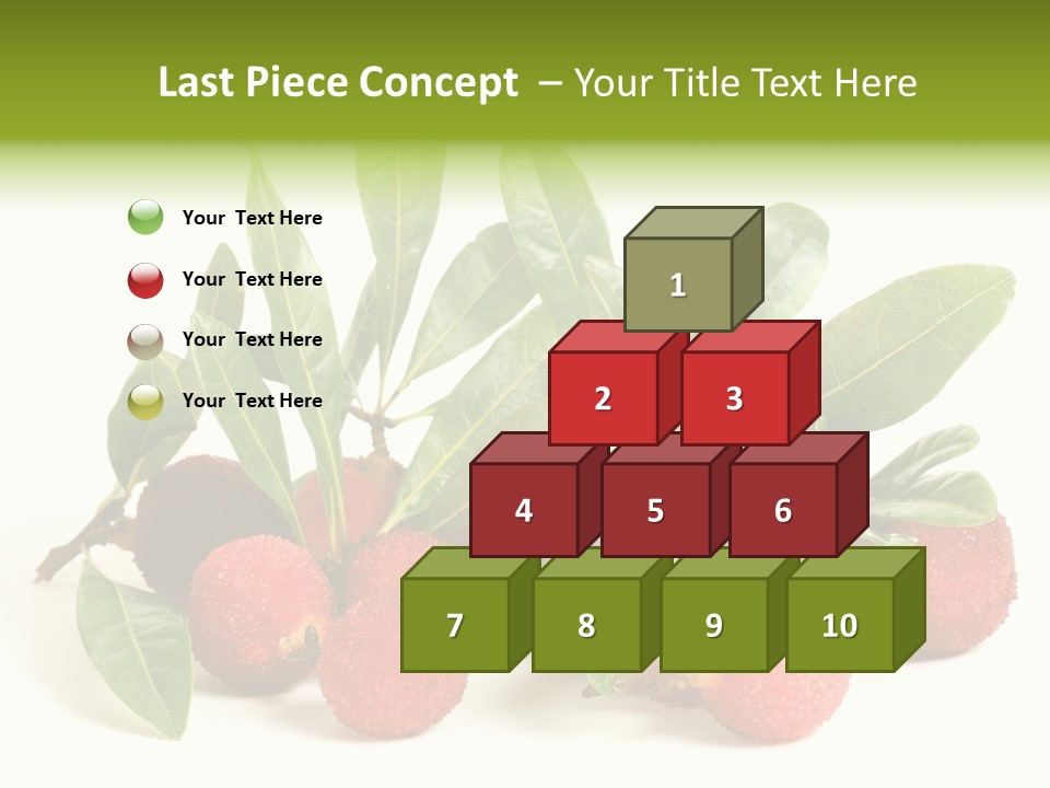 Leaf Waxberry Gourmet PowerPoint Template