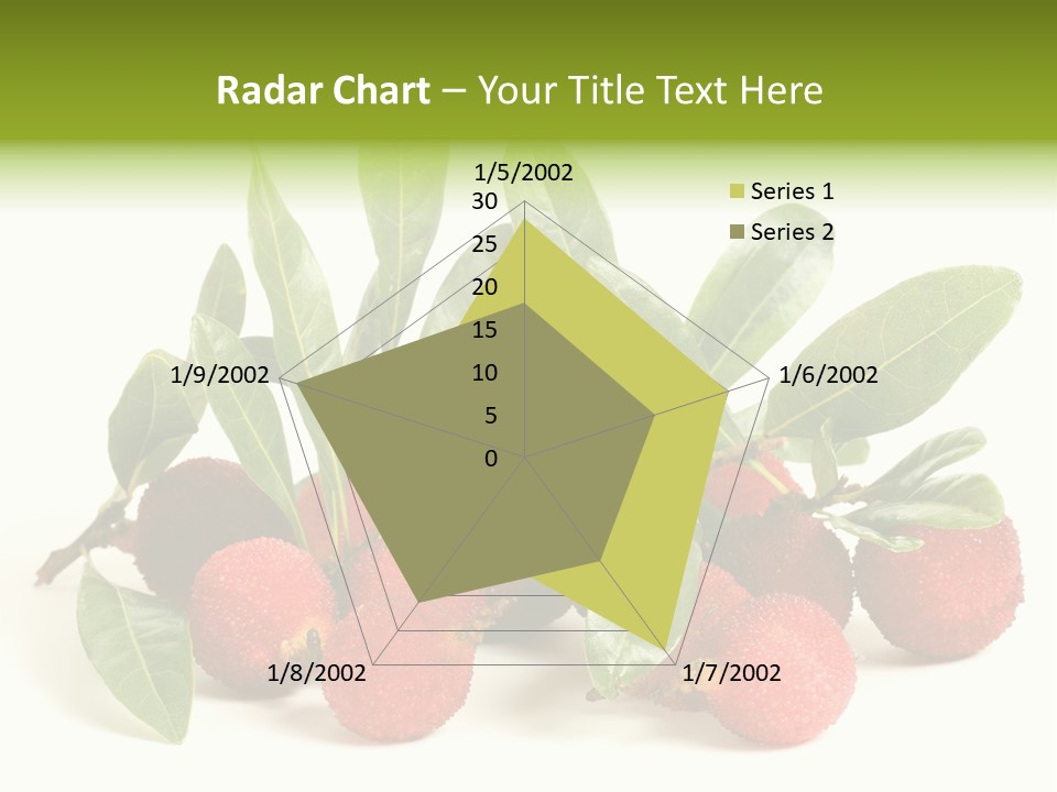 Leaf Waxberry Gourmet PowerPoint Template