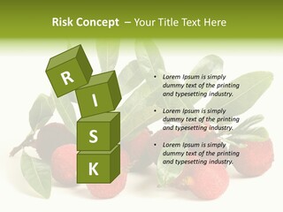 Leaf Waxberry Gourmet PowerPoint Template