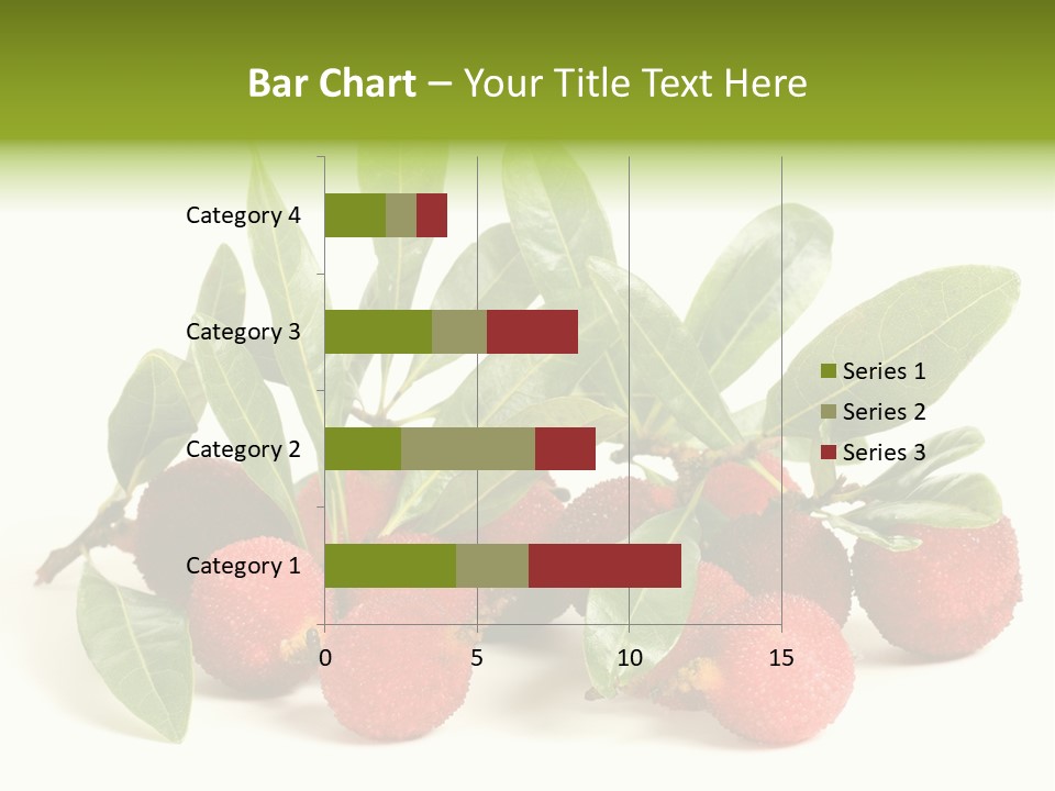 Leaf Waxberry Gourmet PowerPoint Template