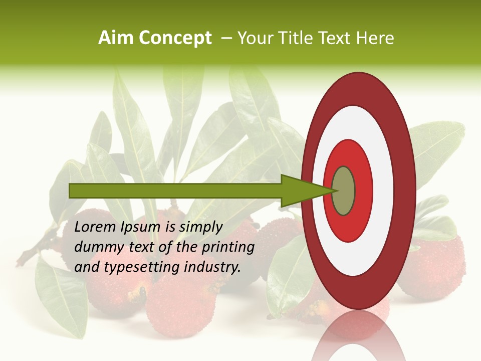 Leaf Waxberry Gourmet PowerPoint Template