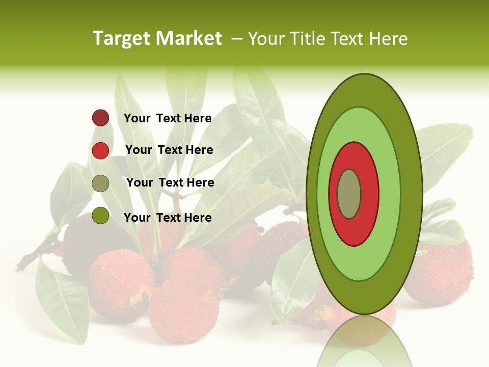 Leaf Waxberry Gourmet PowerPoint Template