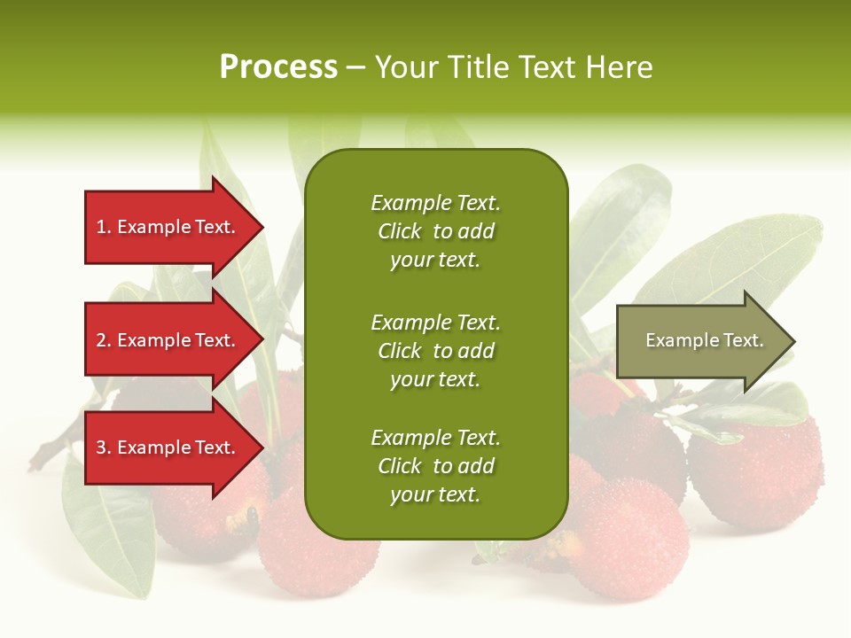 Leaf Waxberry Gourmet PowerPoint Template