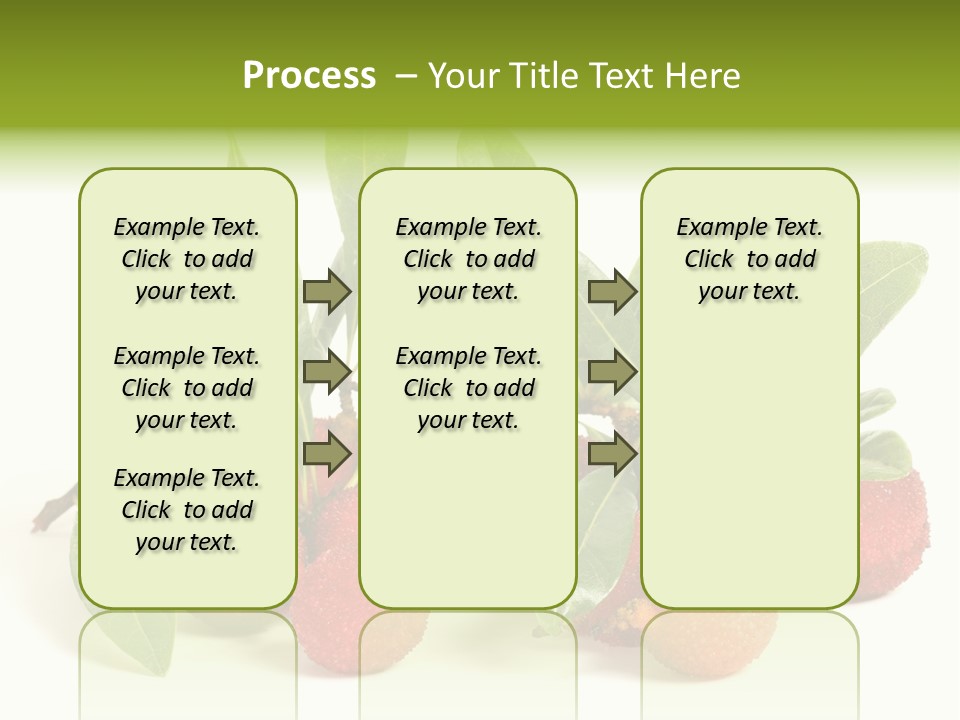Leaf Waxberry Gourmet PowerPoint Template