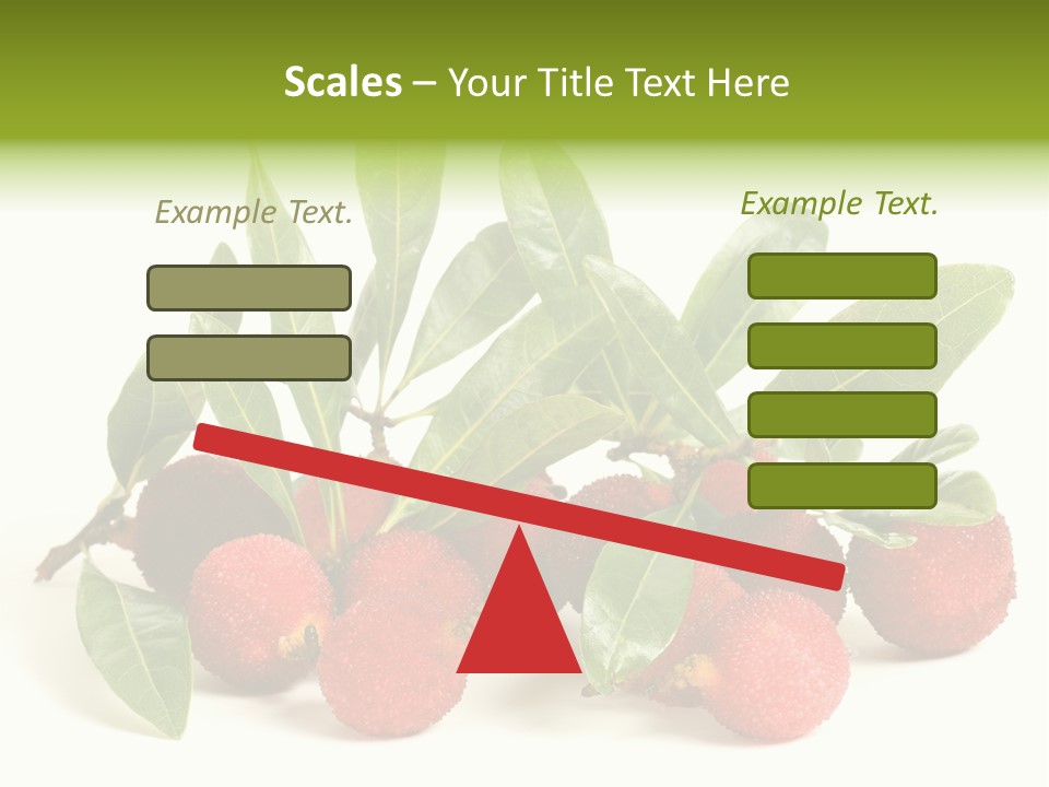 Leaf Waxberry Gourmet PowerPoint Template