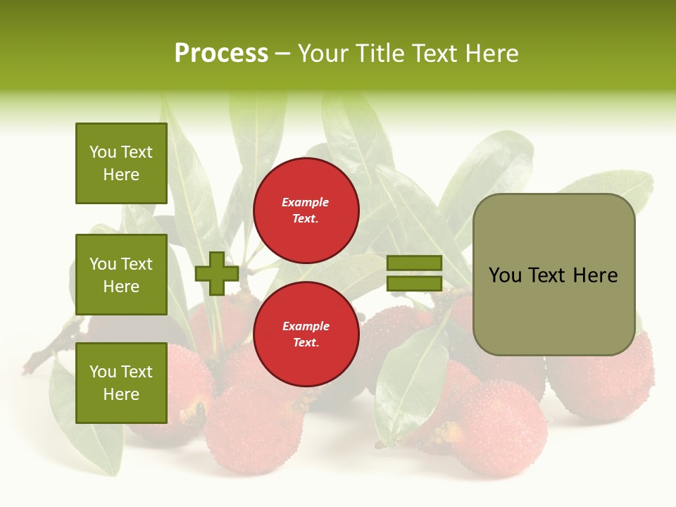 Leaf Waxberry Gourmet PowerPoint Template
