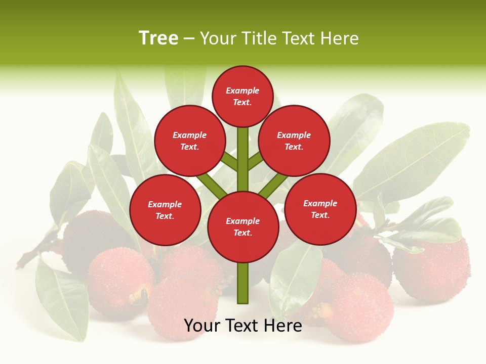 Leaf Waxberry Gourmet PowerPoint Template