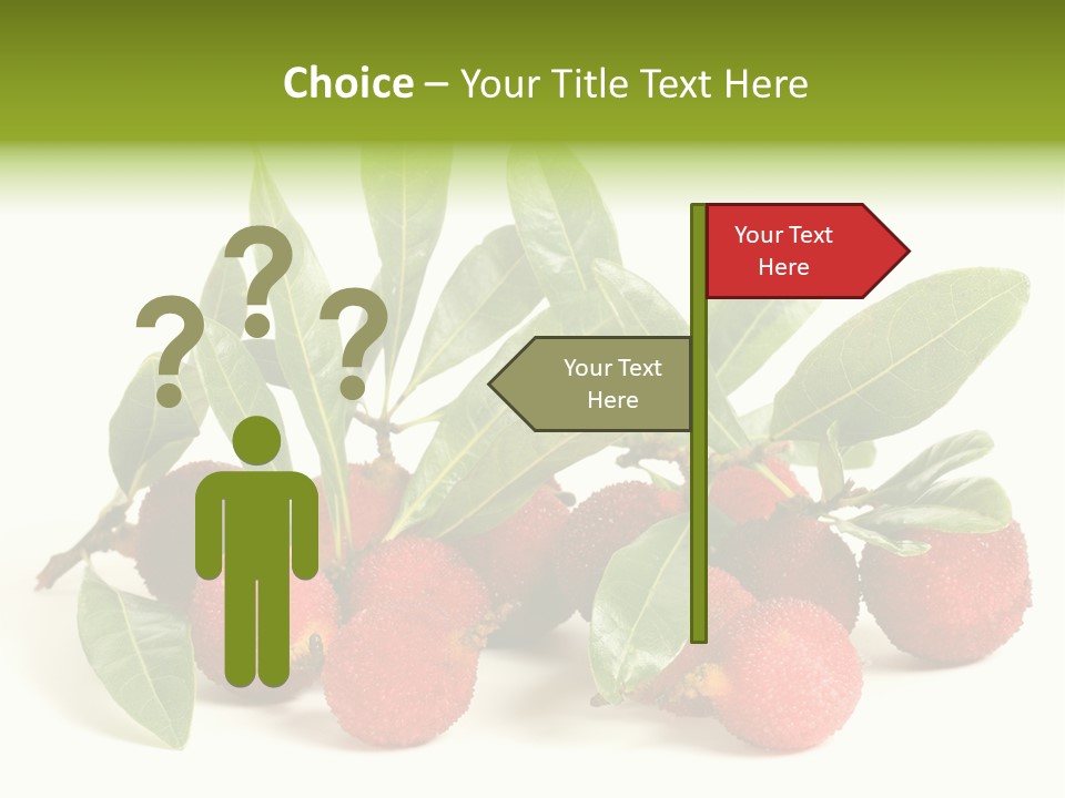 Leaf Waxberry Gourmet PowerPoint Template