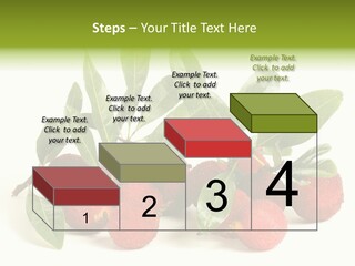 Leaf Waxberry Gourmet PowerPoint Template