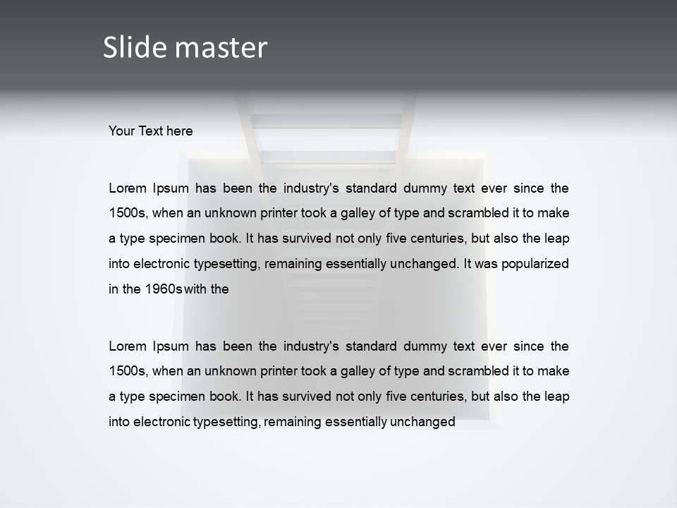 Depression Climb Design PowerPoint Template