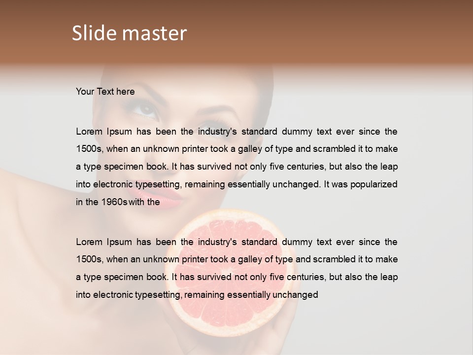 Yummy Lips Eat PowerPoint Template