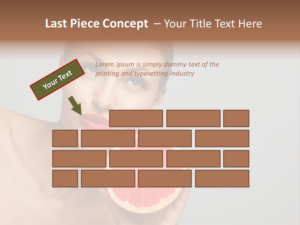 Yummy Lips Eat PowerPoint Template