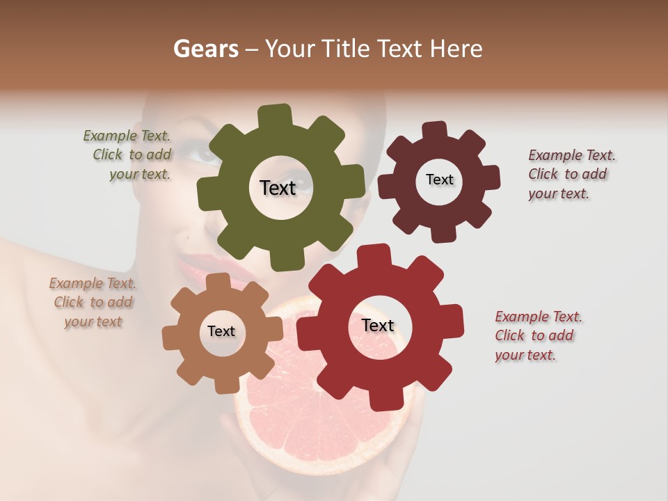 Yummy Lips Eat PowerPoint Template