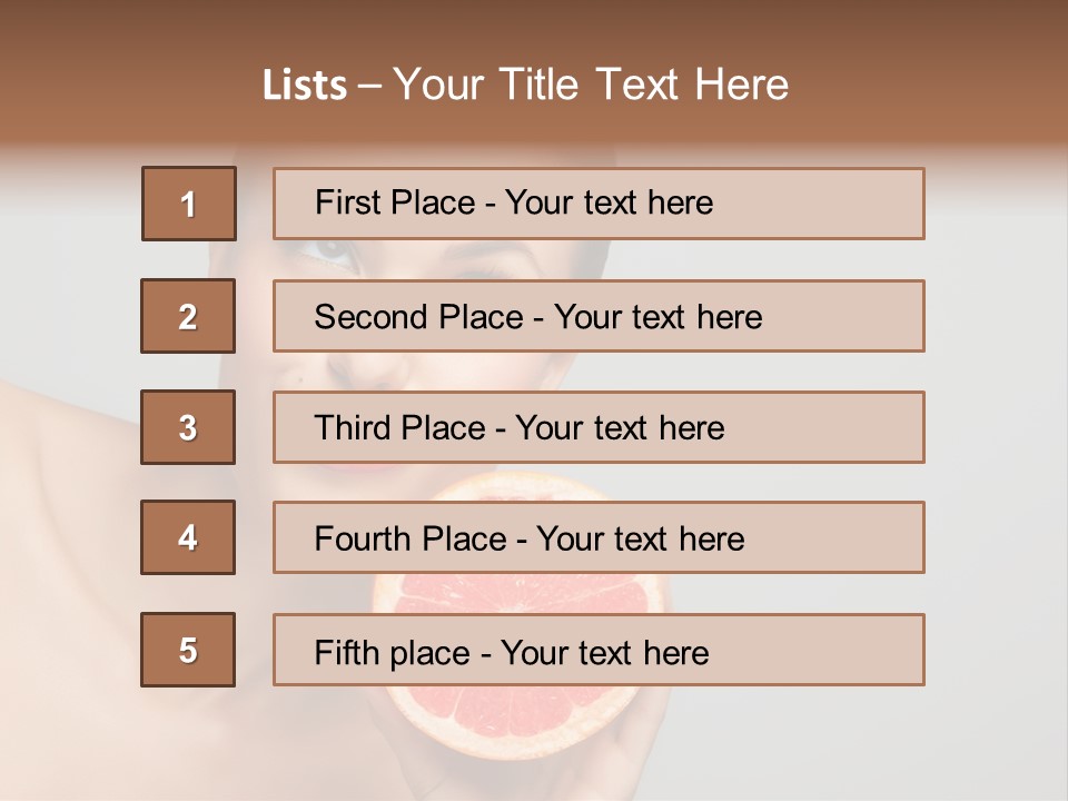 Yummy Lips Eat PowerPoint Template