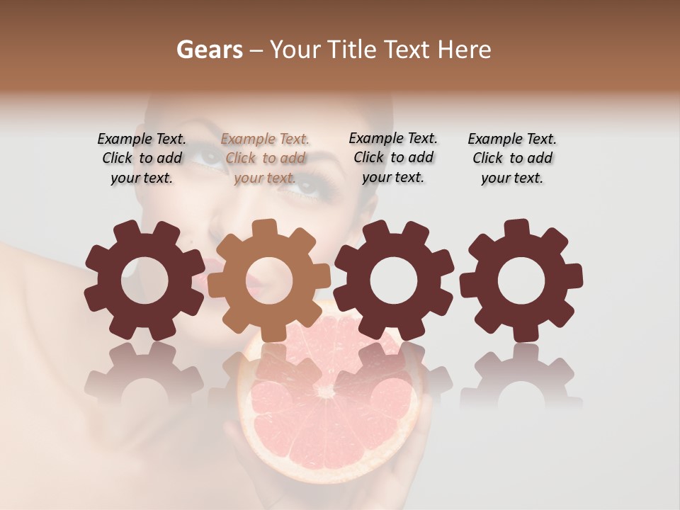 Yummy Lips Eat PowerPoint Template