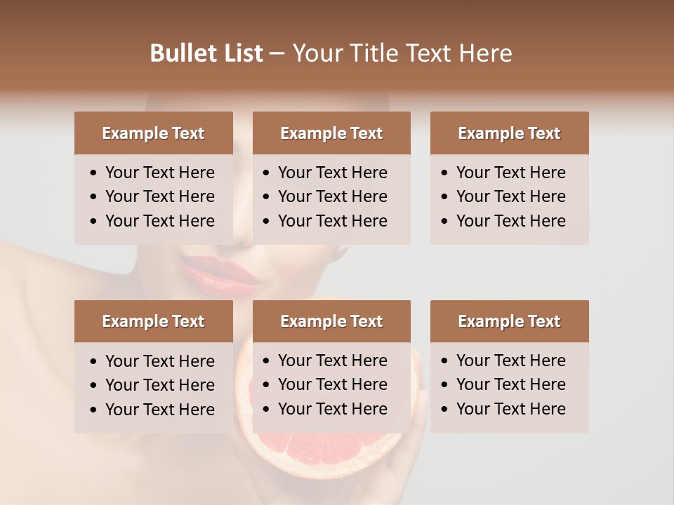 Yummy Lips Eat PowerPoint Template