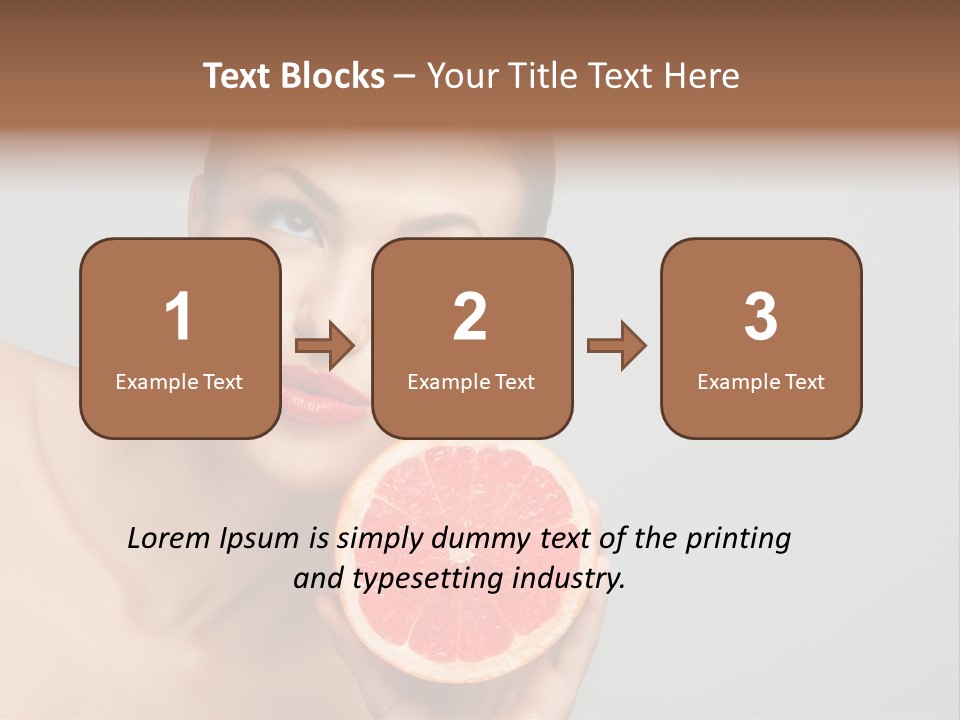 Yummy Lips Eat PowerPoint Template