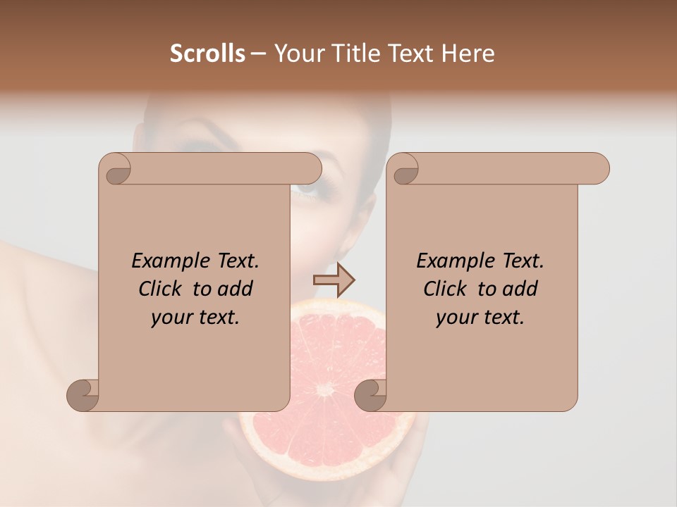 Yummy Lips Eat PowerPoint Template