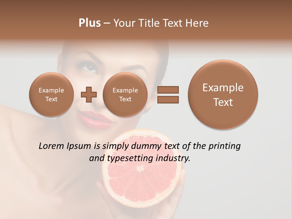 Yummy Lips Eat PowerPoint Template