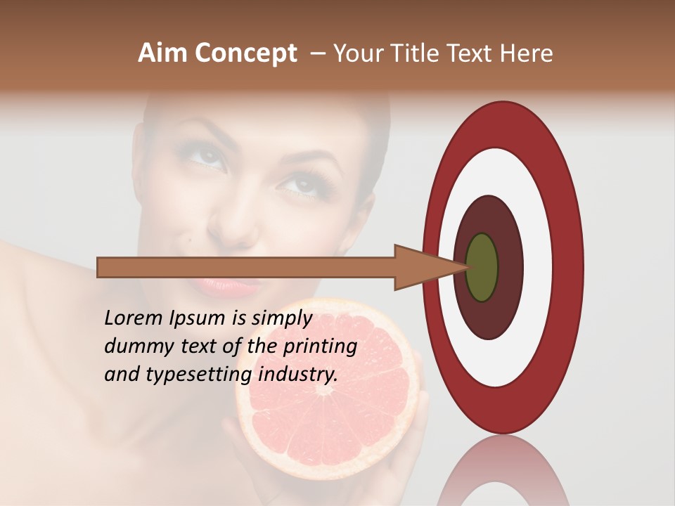 Yummy Lips Eat PowerPoint Template