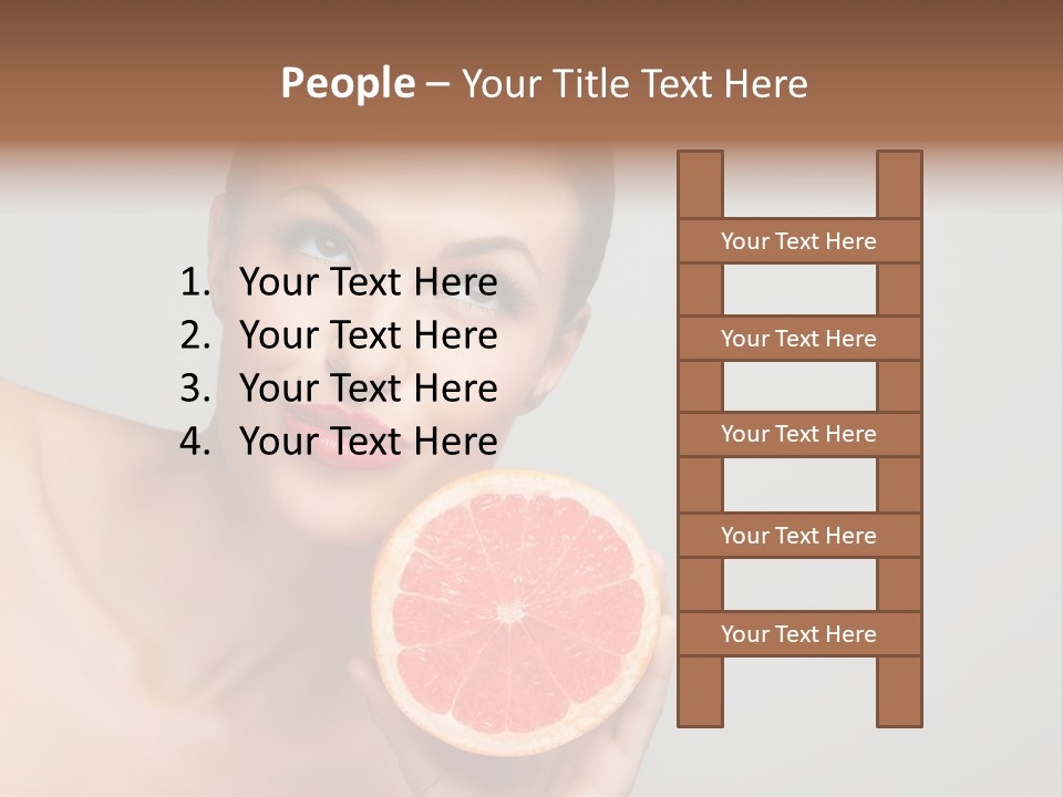 Yummy Lips Eat PowerPoint Template