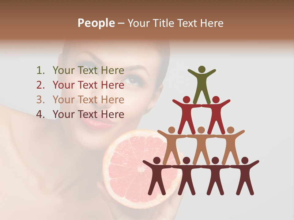 Yummy Lips Eat PowerPoint Template