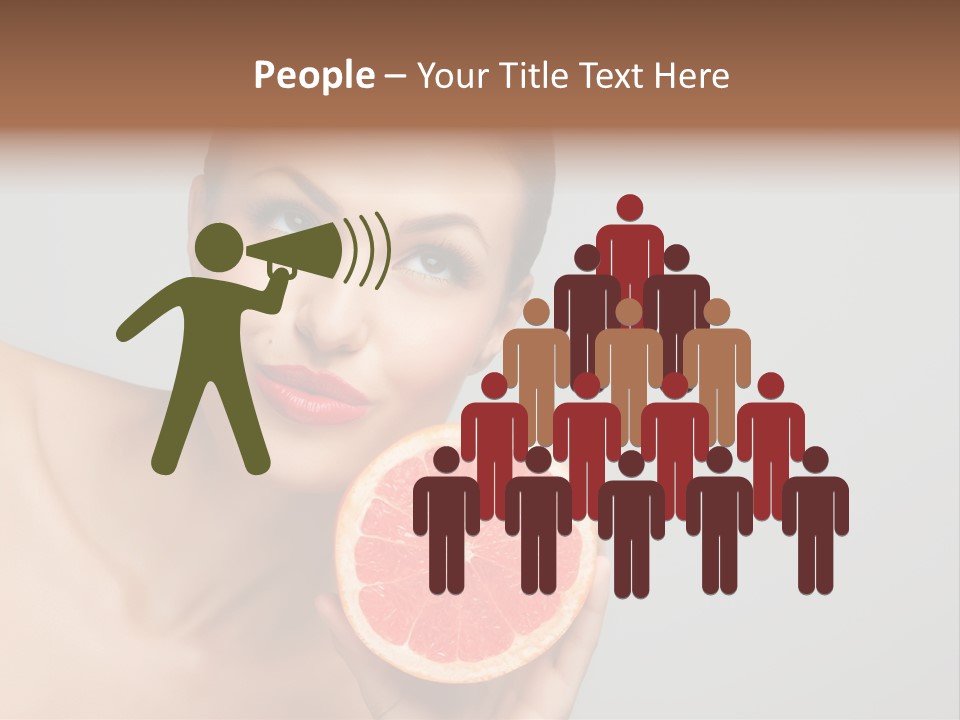 Yummy Lips Eat PowerPoint Template