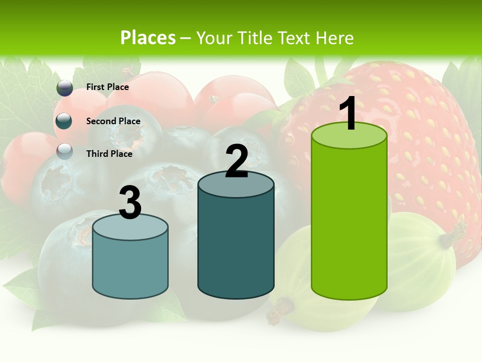 White Seeds Blue PowerPoint Template