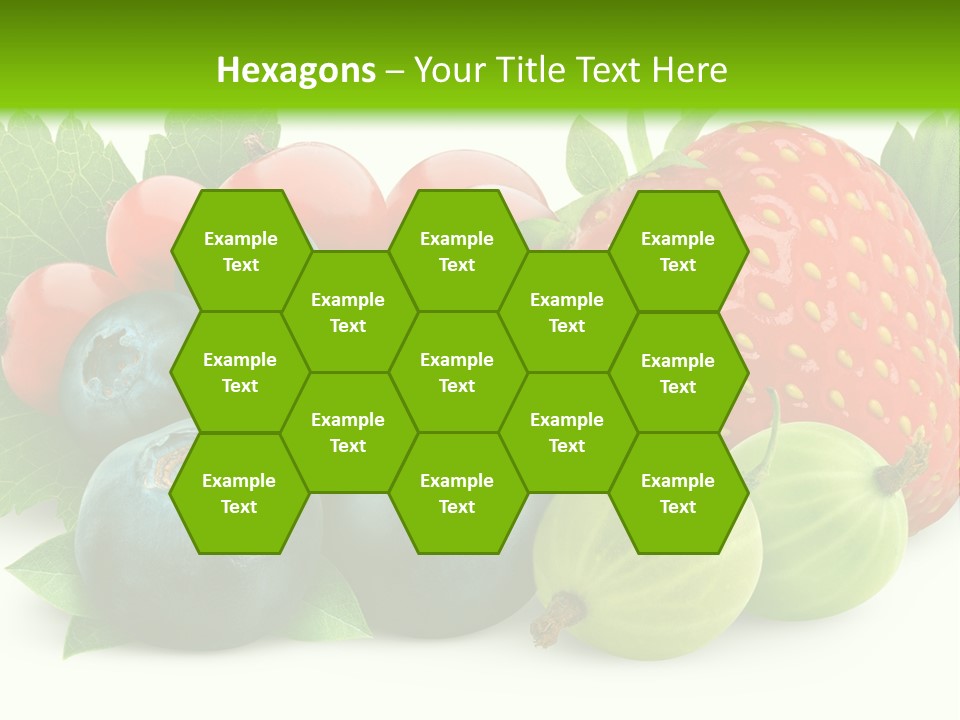 White Seeds Blue PowerPoint Template