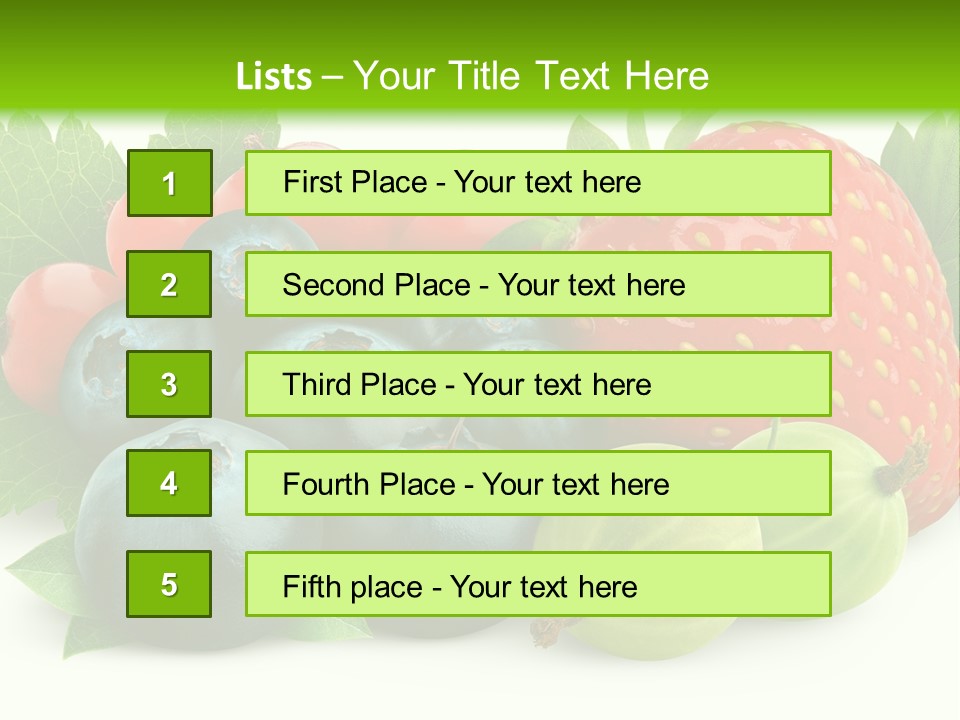 White Seeds Blue PowerPoint Template
