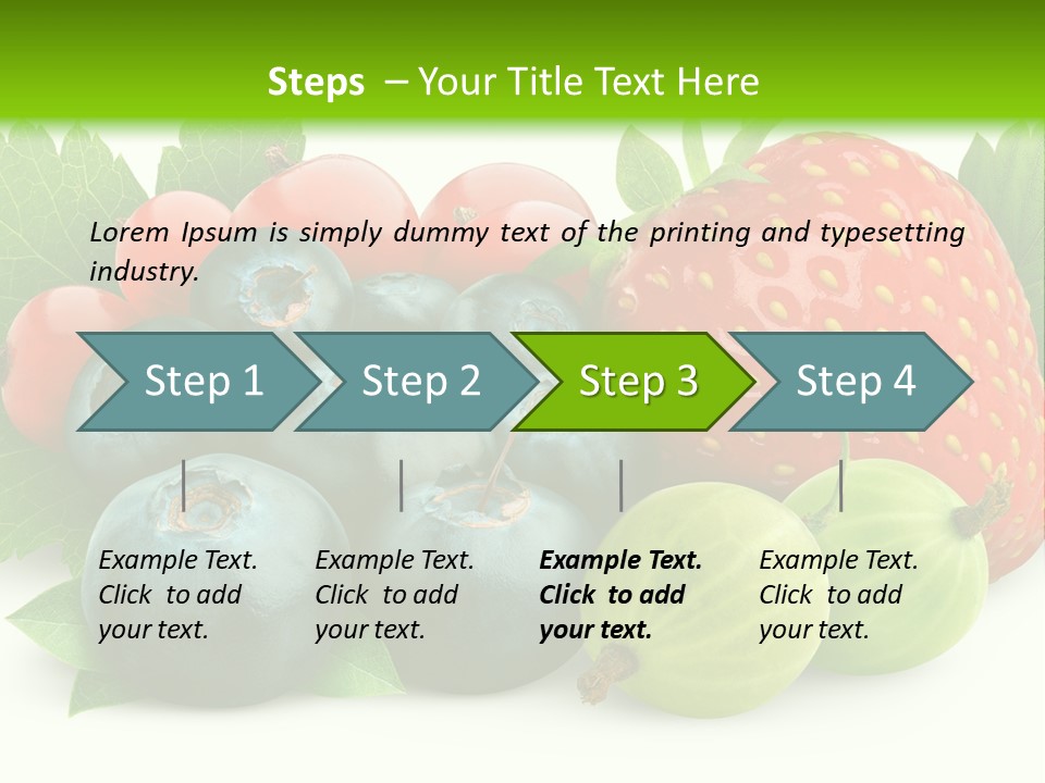 White Seeds Blue PowerPoint Template