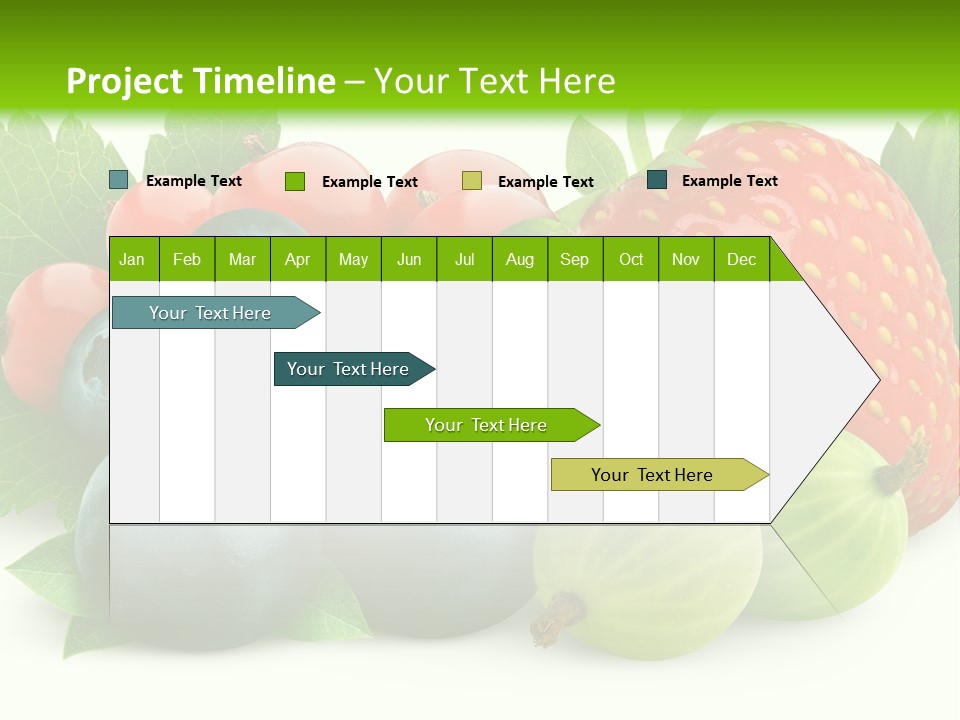 White Seeds Blue PowerPoint Template