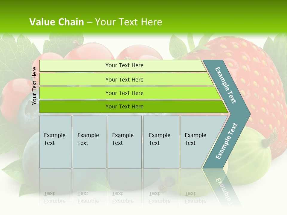 White Seeds Blue PowerPoint Template