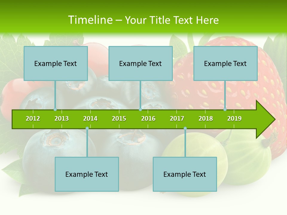 White Seeds Blue PowerPoint Template