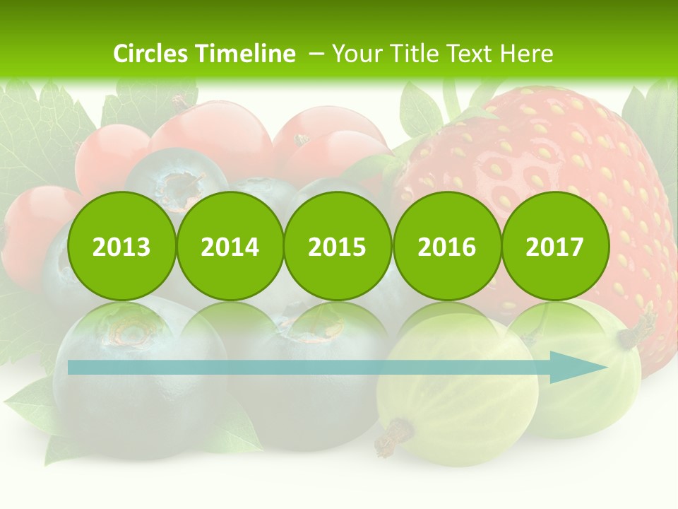 White Seeds Blue PowerPoint Template