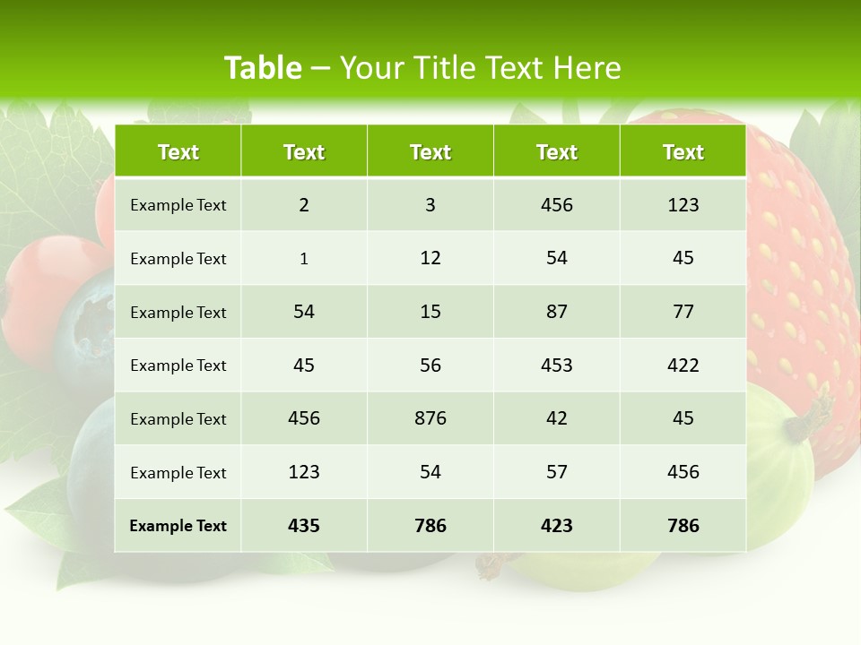 White Seeds Blue PowerPoint Template