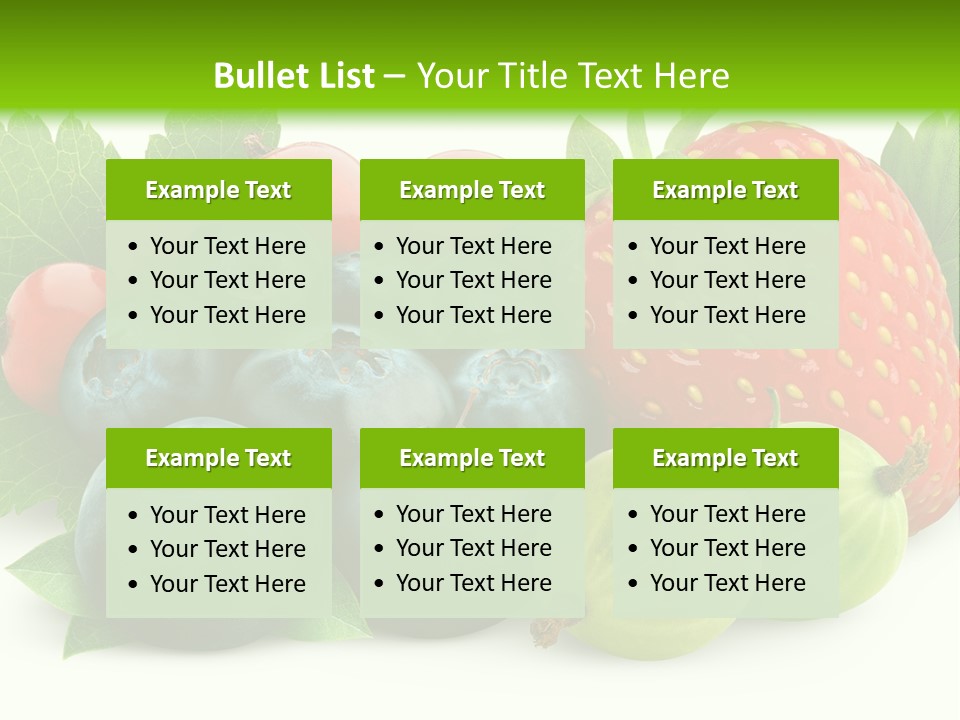 White Seeds Blue PowerPoint Template