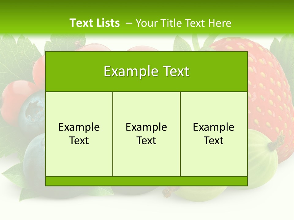 White Seeds Blue PowerPoint Template