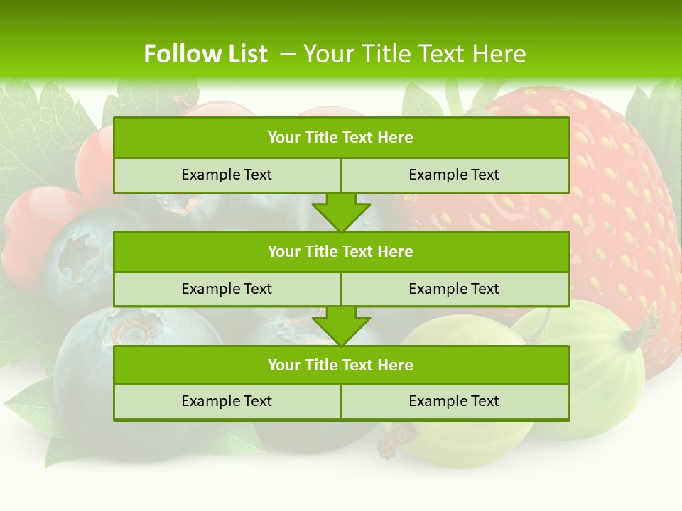 White Seeds Blue PowerPoint Template