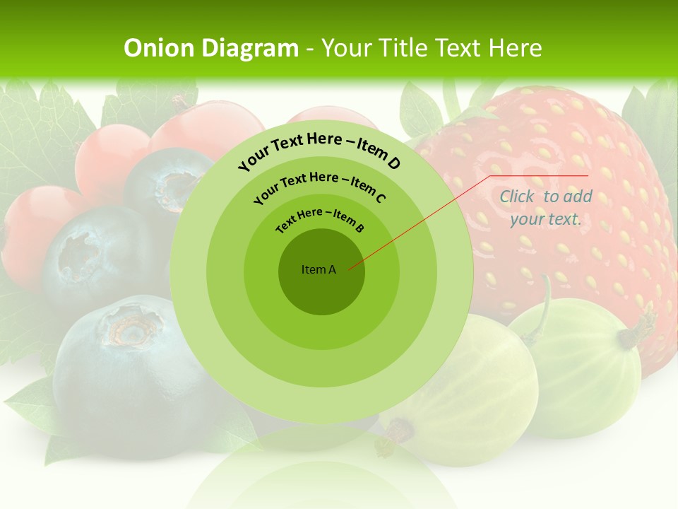 White Seeds Blue PowerPoint Template