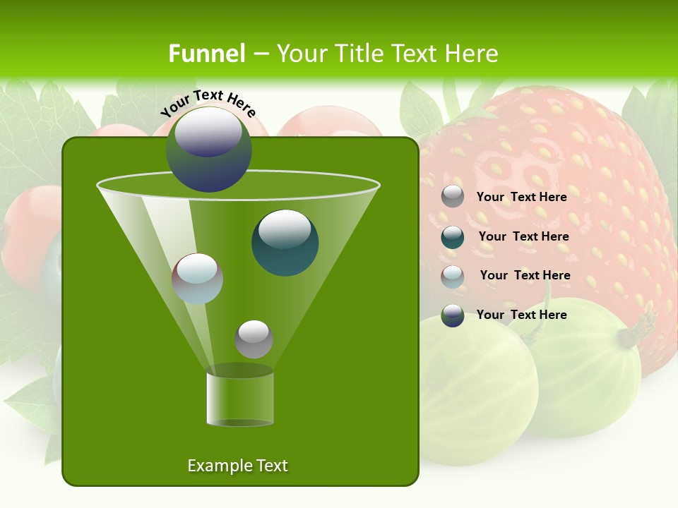 White Seeds Blue PowerPoint Template