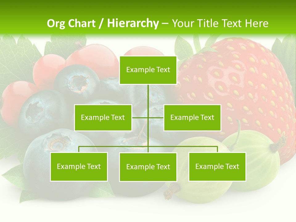 White Seeds Blue PowerPoint Template