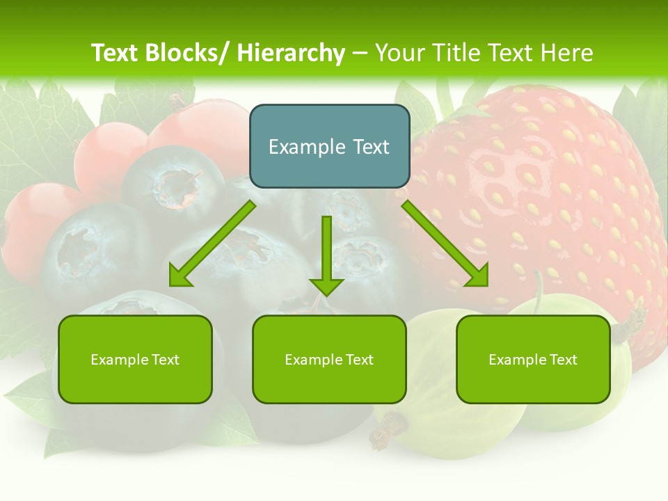 White Seeds Blue PowerPoint Template