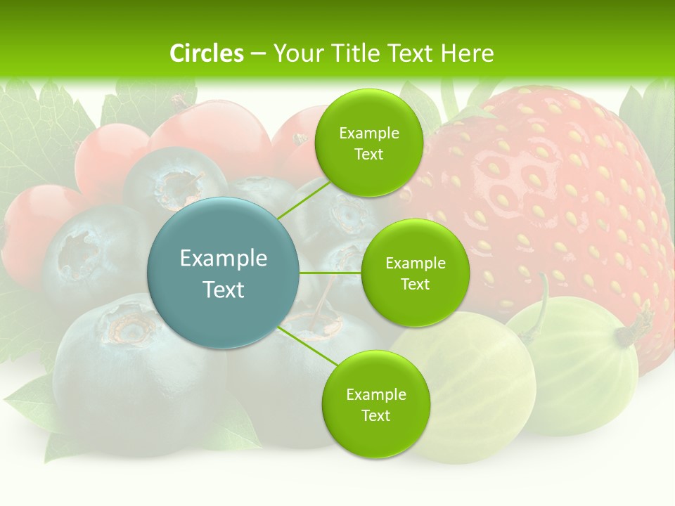 White Seeds Blue PowerPoint Template