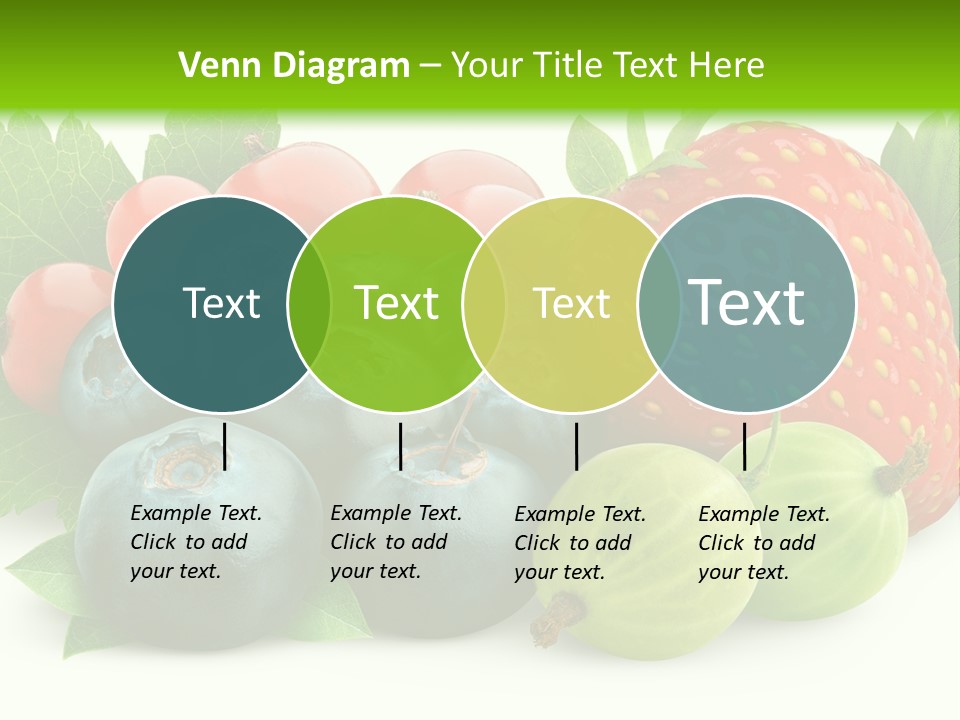 White Seeds Blue PowerPoint Template