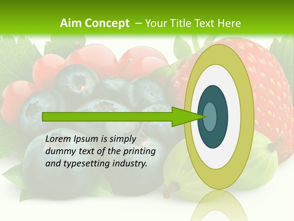 White Seeds Blue PowerPoint Template