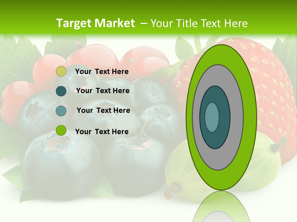 White Seeds Blue PowerPoint Template