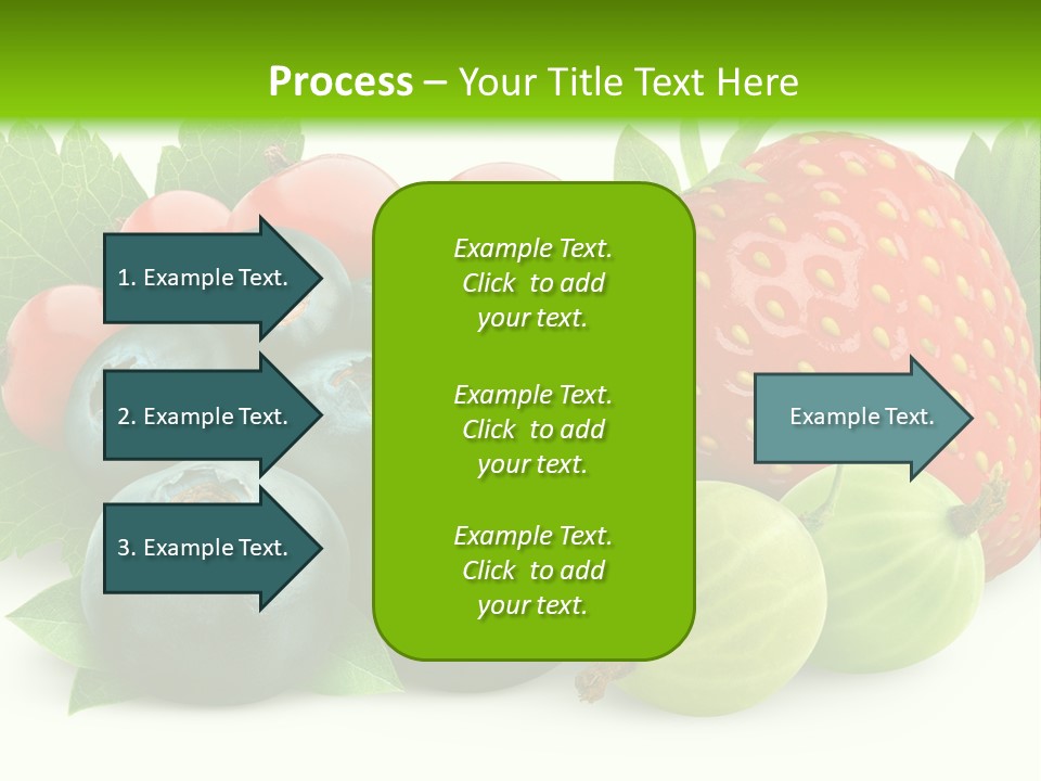 White Seeds Blue PowerPoint Template