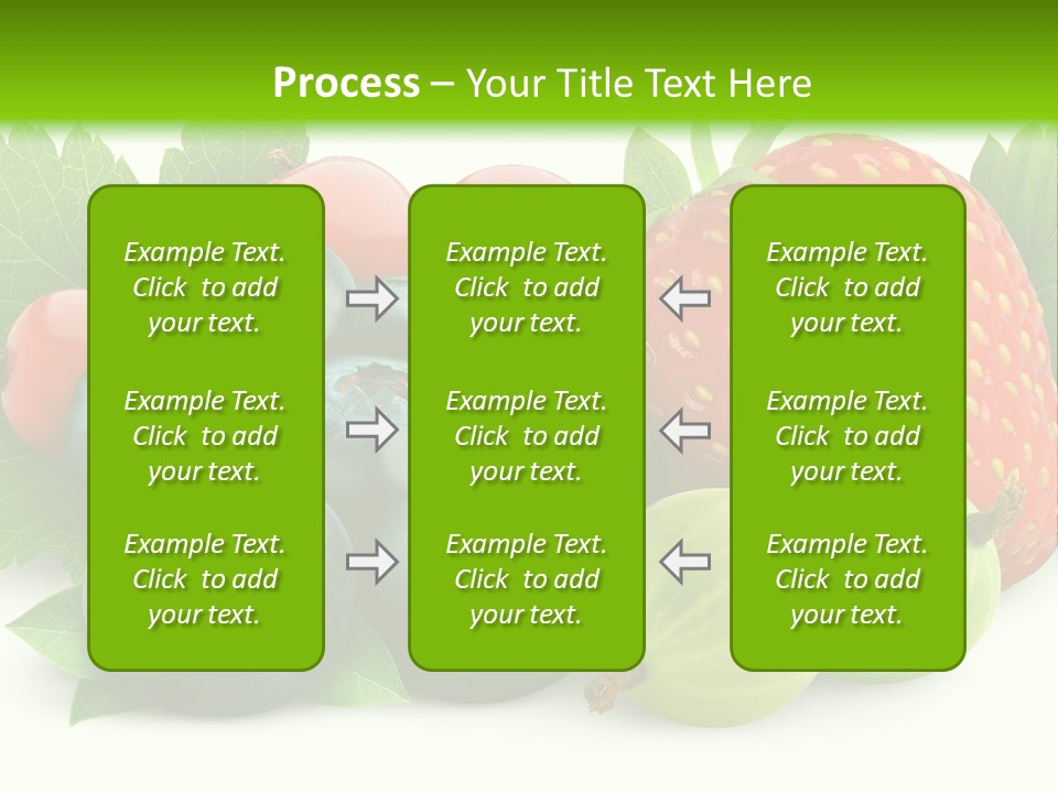 White Seeds Blue PowerPoint Template